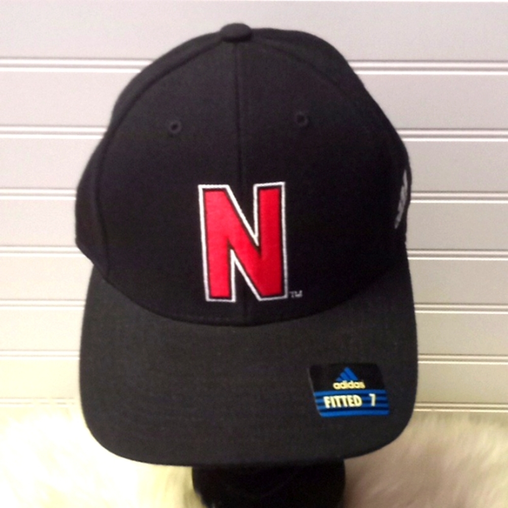 Adidas Nebraska Huskers Embroidered Fitted Baseball Cap